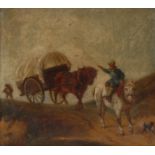 English School (19th Century) Onward Bound oil on board, 17cm x 18.5cm