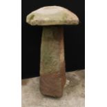 A Derbyshire grit stone straddle stone,