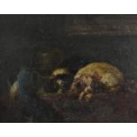 English School (first-second quarter, 19th century) A Pair of Resting Spaniels oil on board, 16cm