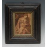 Italian School (18th/19th century) Madonna and Child watercolour, 15cm x 11.5cm