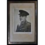 A George V silver rectangular easel photograph frame, quite plain, 19.5cm high, Birmingham 1914