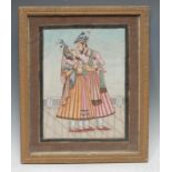 Indian School A Maharaja and Maharani watercolour and gouache, 33cm x 25.5cm