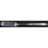 A George III silver marrow scoop, of typical form, 22cm long, William Skeen, London 1771
