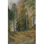 English School (early 20th century) Silver Birch indistinctly signed F W Ever*, dated Sept 24, oil