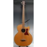 A Tanglewood Premier TW155A Electro-Acoustic Bass, serial 1012376