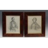 English School (mid 19th century) Portrait of a Gentleman, seated, wearing a neckerchief signed,