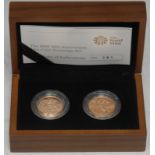 Coins, GB, Elizabeth II, The 2009 50th Anniversary Two-Coin Sovereign Set, composed of a 1959 and