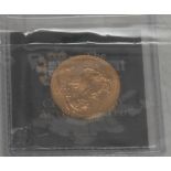 Coin, GB, George V, 1925? gold sovereign, sleeve en suite, 22mm, 8g, BU, [1] Though dated 1925