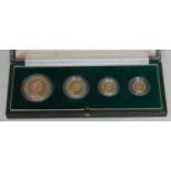 Coins, GB, Elizabeth II, 1980 UK 1980 Gold Proof Set, capsules and cased en suite with paperwork,