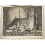 Sir Frank William Brangwyn RA RWS RBA (1867-1956), by and after, Notre-Dame de Paris, signed in