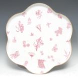 A Royal Worcester shaped circular cabaret tray, in the Aesthetic taste, printed with Japanese