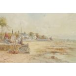 Joseph Hughes Clayton (1870-1930) Moored Rowing Boats signed, watercolour, 37.5cm x 57cm