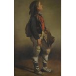 Jeanne Dubois (French, 19th century) An Itinerant Tyrolean signed, oil, 47.5cm x 30cm
