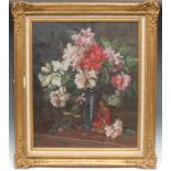 Herbert Davis Richter (British, 1874-1955) Rhododendrons, signed, oil on canvas, 60cm x 50cm