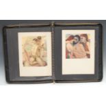 D.H. Lawrence (1885-1930), after, a set of twenty-four erotic prints, after the author's own