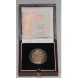 Coin, GB, Elizabeth II, The 1999 Gold Proof Sovereign, numbered 2888, capsule and cased en suite