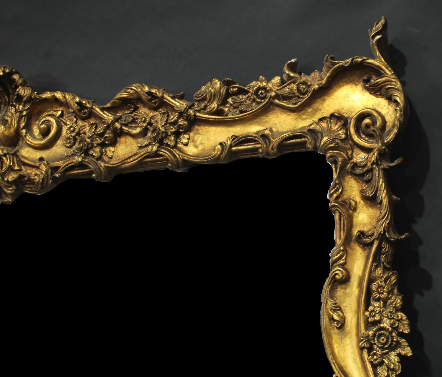 A substantial 19th century style gilt mirror, in the Rococo taste, 220cm x 150cm - Bild 2 aus 3