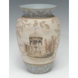 A Calvert and Lovatt Langley Named View ovoid vase, designed by George Leighton Parkinson, in