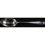 A George II Scottish silver Hanoverian pattern table spoon, 20.5cm long, Lothian & Robertson,