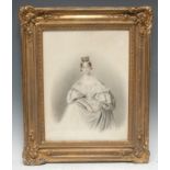 English/Scottish School (19th century) Portrait of Ida, Wife of Gilbert Farquhar Mathison of the