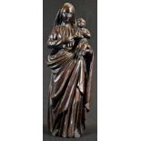 A North European softwood carving,of the Madonna and Child, 32.5cm high
