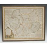 Emanuel Bowen (1694 -1767), by and after, An Accurate Map of the Counties of Leicester &