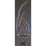 Tribal Art - a Bamana chi wara antelope headdress, 84.5cm high, Mali, West Africa, collector's