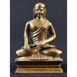 Indian School, a gilt bronze Jain figure, Tirthankara, 11.5cm high
