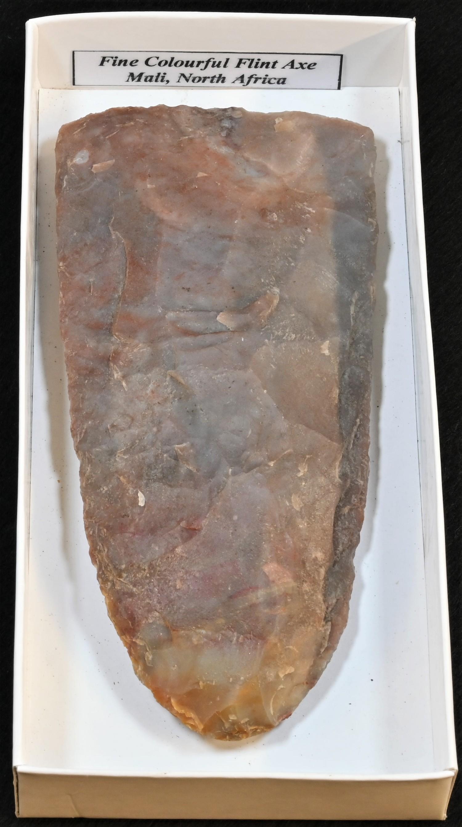Antiquities - Stone Age, a North African flint axe, 12.5cm long, Mali, Neolithic, [1] Provenance: - Image 2 of 2