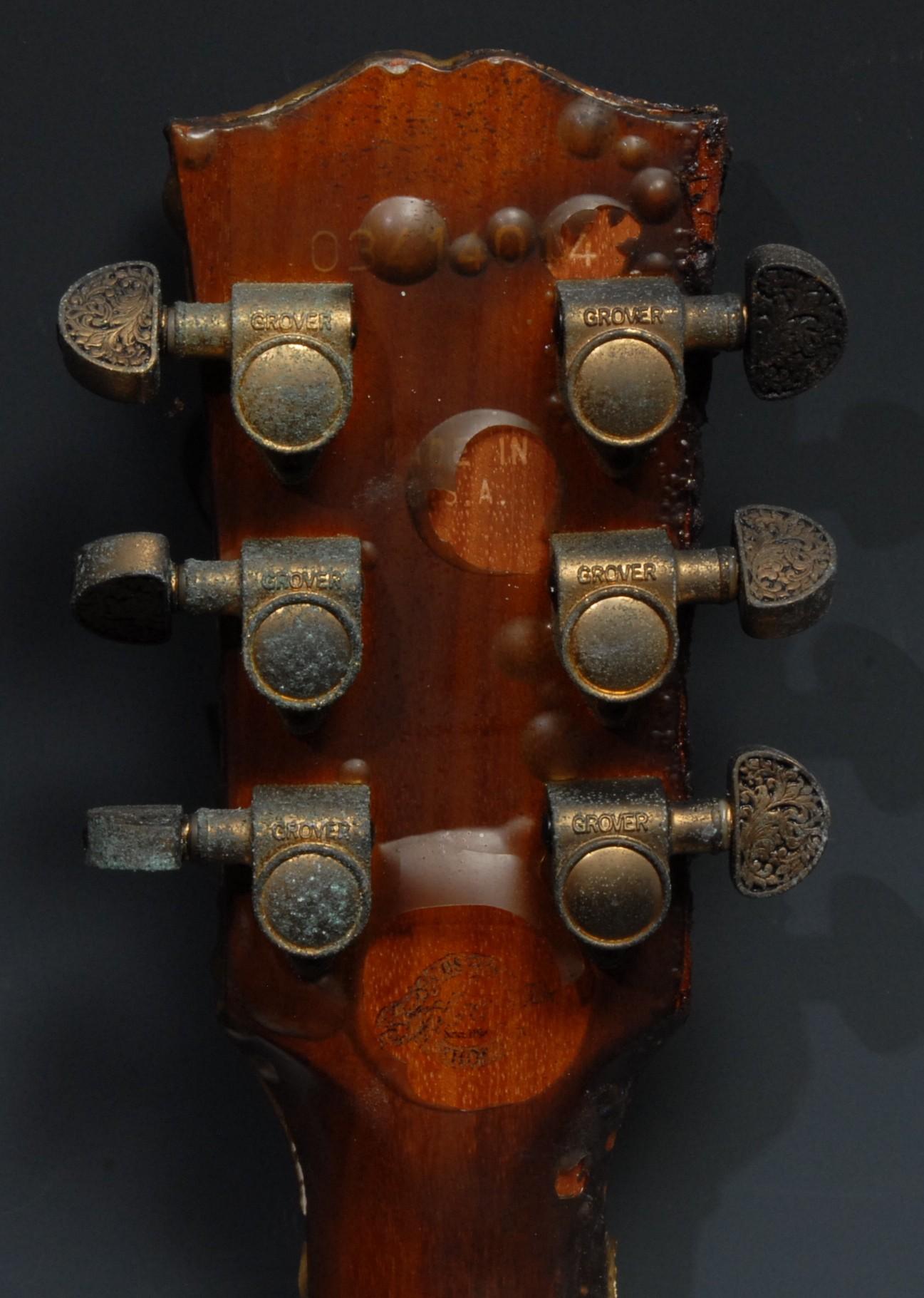 A Gibson J-185 Rose Vine Acoustic guitar, Bozeman, Montana USA, figured maple body back and sides, - Image 11 of 18