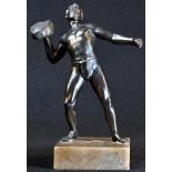 Continental School (early 20th century), a bronzed figure, in the Grand Tour taste, of an athlete