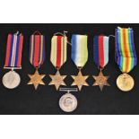 Medals, World War I, a pair, British War and Victory, named to 203943 SPR W Stevenson; others, World
