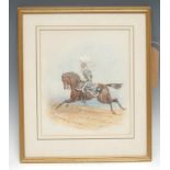 Richard Simkin (1840 - 1926) 17th Duke of Cambridge's Own Lancers signed, 92, watercolour heightened