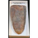 Antiquities - Stone Age, a North African flint axe, 12.5cm long, Mali, Neolithic, [1] Provenance: