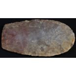 Antiquities - Stone Age, a North African red flint celt, 14cm long, Mali, North Africa,