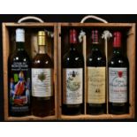 Wine - La Vinothèque de Bordeaux, five bottles in two cases: Château Fleur Cardinale 1985 St.-