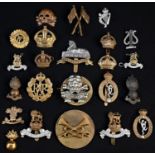 Cap Badges - various, Queen's Royal Lancers; RAF; Royal Army Pay Corps; etc (22)