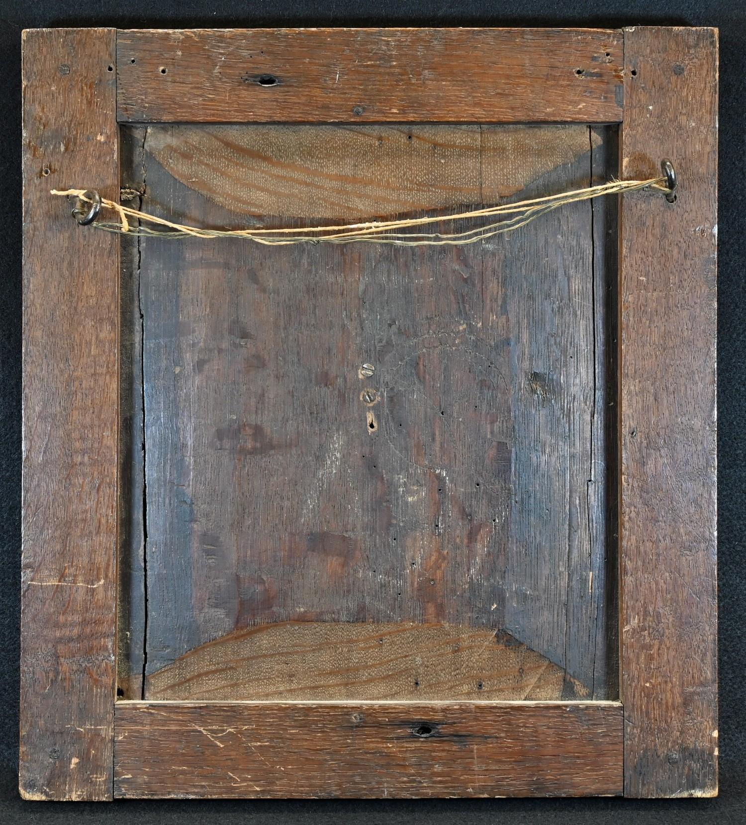 An 18th century oak rectangular panel, carved with a field of flowering scrolling leafy branches, - Image 4 of 4