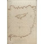 Joseph Roux (1725-1793), a large nautical map, Feuille X, I de Cypre, from Carte de la mer