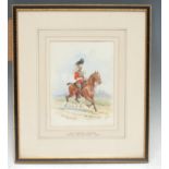 Richard Simkin 1840-1926 The 16th Queens Lancers Officer Review Order watercolour