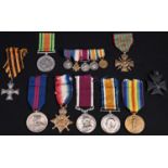 Militaria - Medals, World War One, a Great War group of 8 to Sgt. William Rowland Wright 4th King'