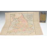 A George III cartographic and topographical parlour game, Walker's Tour Through England and Wales, a