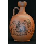 A 19th century Grecian Revival terracotta lekythos, in the manner of Hill Pottery Co and the Grand