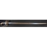 A Victorian 1827 pattern Rifles Officers Sword, by Gardiner & Company, London, 82cm straight blade