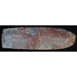 Antiquities - Stone Age, a North African red flint celt, 18cm long, Mali, North Africa,