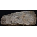 Antiquities - Stone Age, a large Danish thick-butted flint hand axe, 18cm long, Aalborg, North