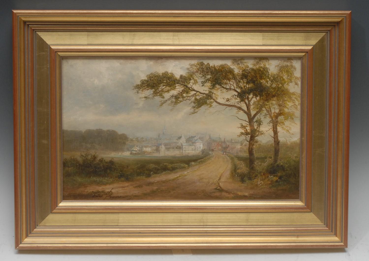 David Payne (1843-1894) Aman, Dumfrieshire signed, oil on canvas, 24cm x 39cm
