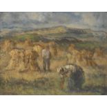 E**Henson (early 20th century) Corn Field signed, oil on canvas, 40cm x 50cm