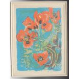 David Koster, by and after, Poppies, signed in pencil, coloured print, limited edition 30/50