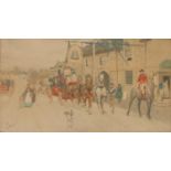Cecil Aldin, after, The Great North Road, The Bell at Bilston and The Bull at Dartford, 33cm x 58cm,
